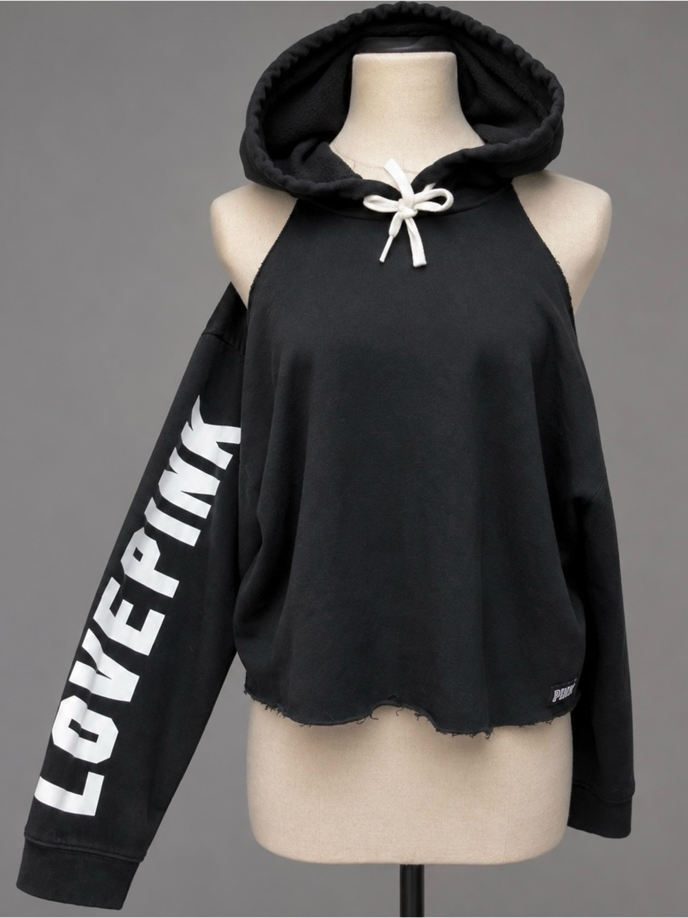 Victoria’s Secret oversized M, cold shoulder hoodie, love pink sweatshirt